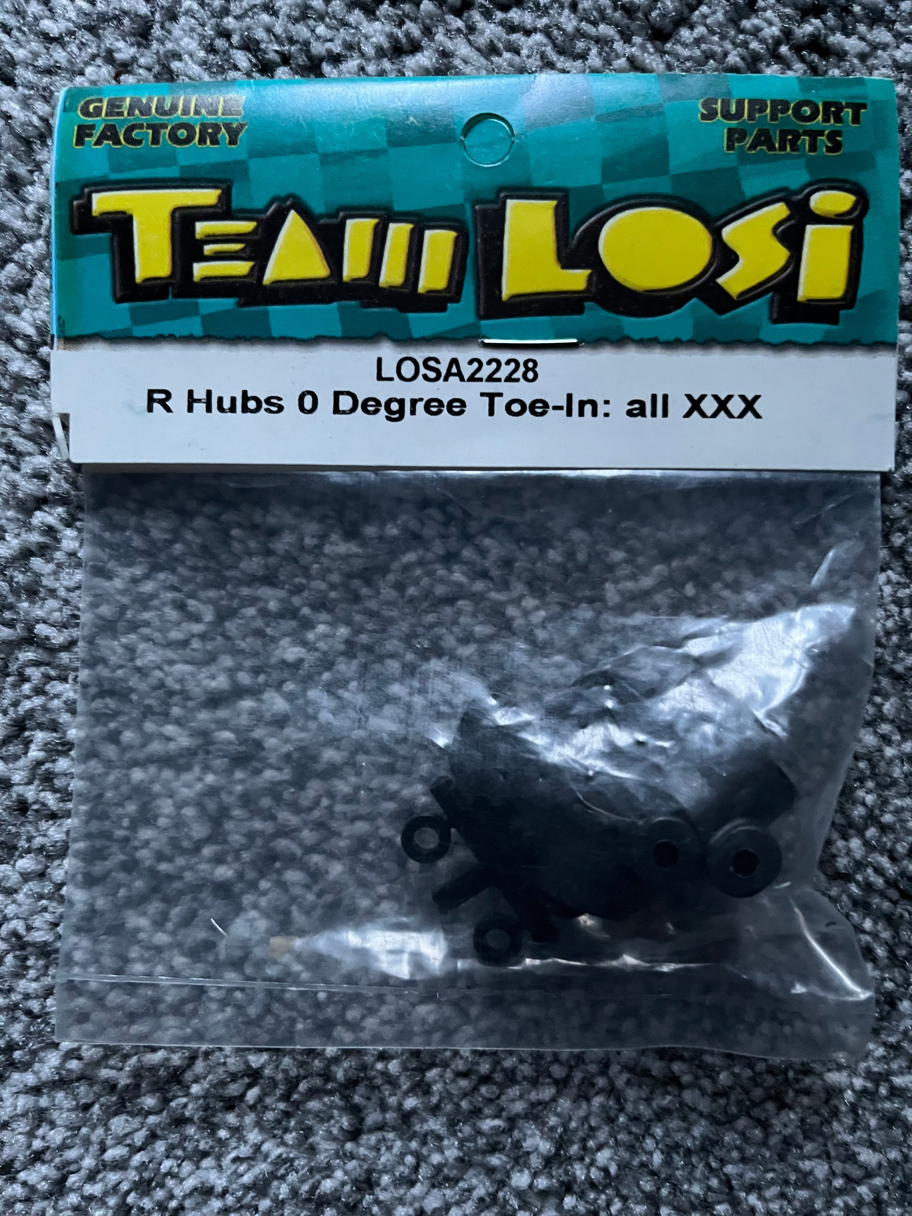 LOSI XXX REAR HUBS 0 DEGREE