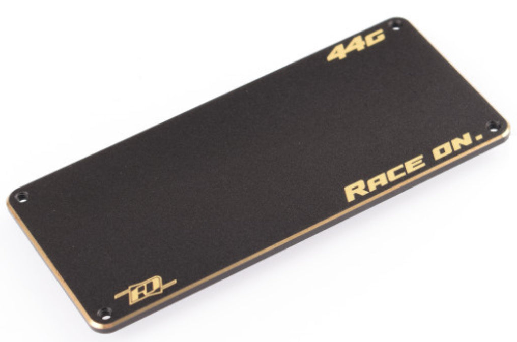 Revolution Design B7 | B6.4 | T6.4 | SC6.4 Heavy ESC Mounting Plate (Brass | 44g)