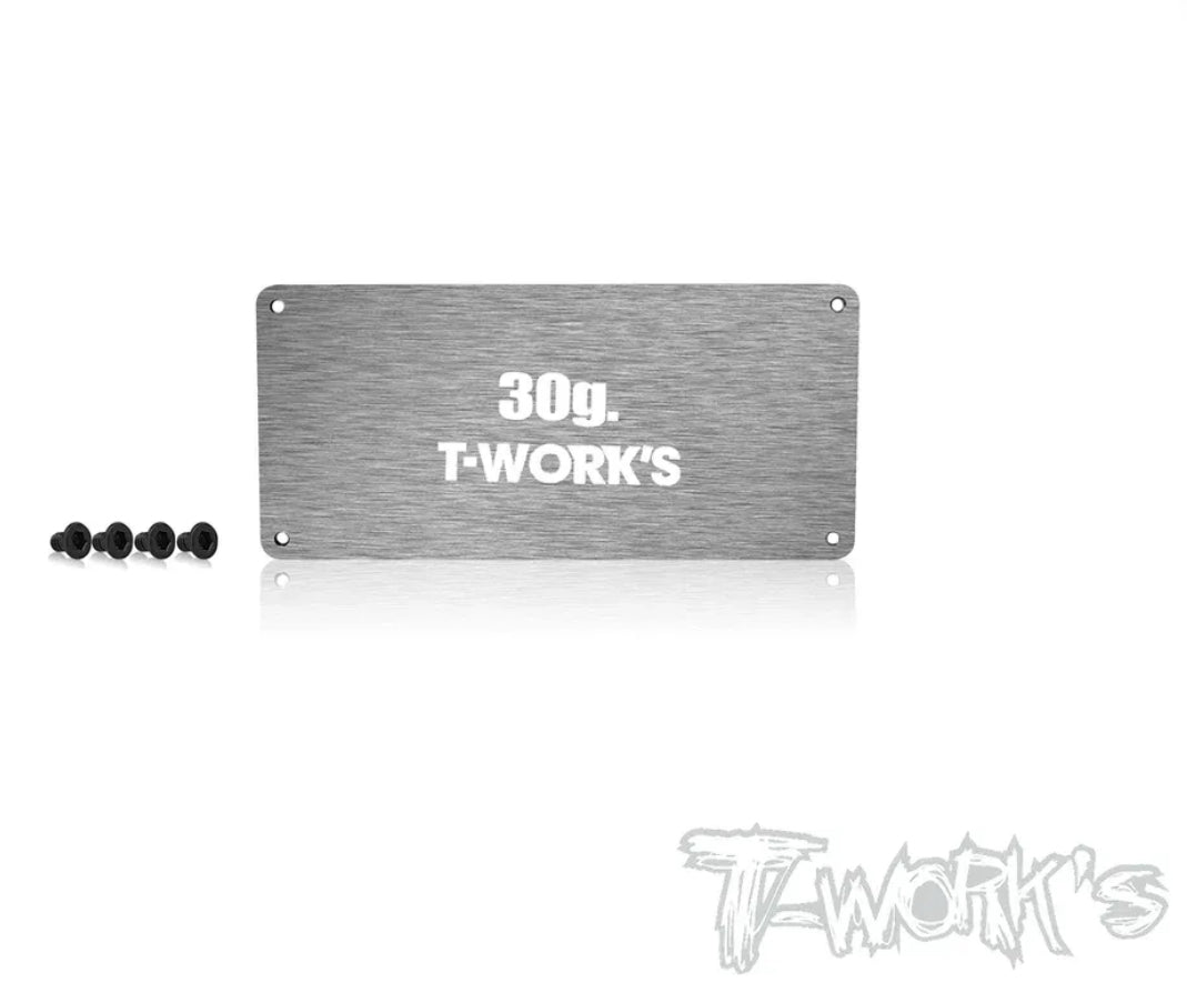 TWorks Steel ESC Plate - 30g - RC10B7