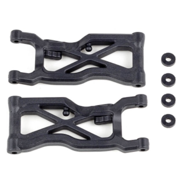 TEAM ASSOCIATED RC10B7 FT REAR SUSPENSION ARMS, CARBON