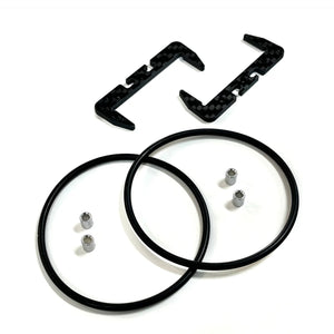 B7 - Carbon Fibre O-Ring Battery Mount Set