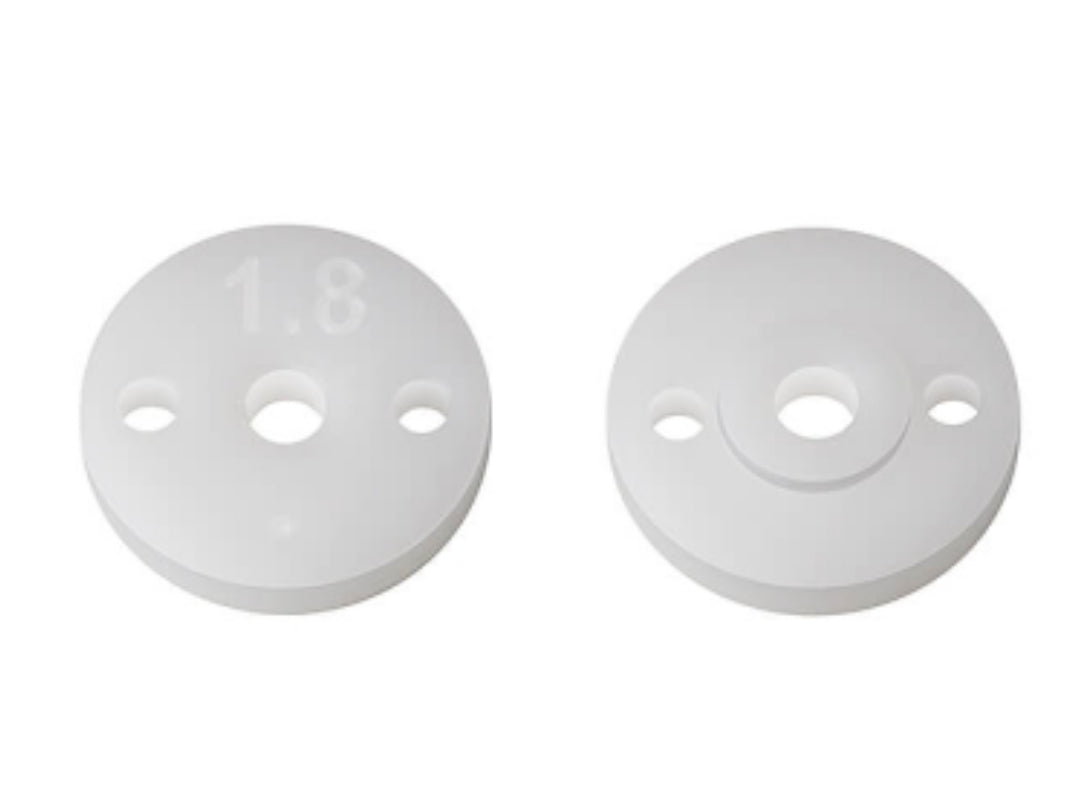 TEAM ASSOCIATED FT 13MM SHOCK PISTONS, 2.0MM, 2 x 1.8