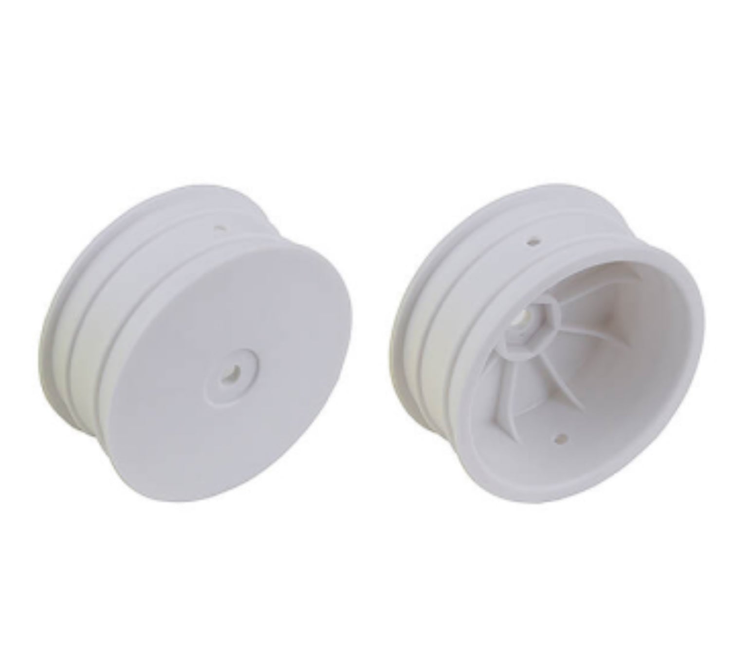 TEAM ASSOCIATED 12MM HEX 2.2" 4WD FRONT WHITE WHEELS B74 +1.5MM