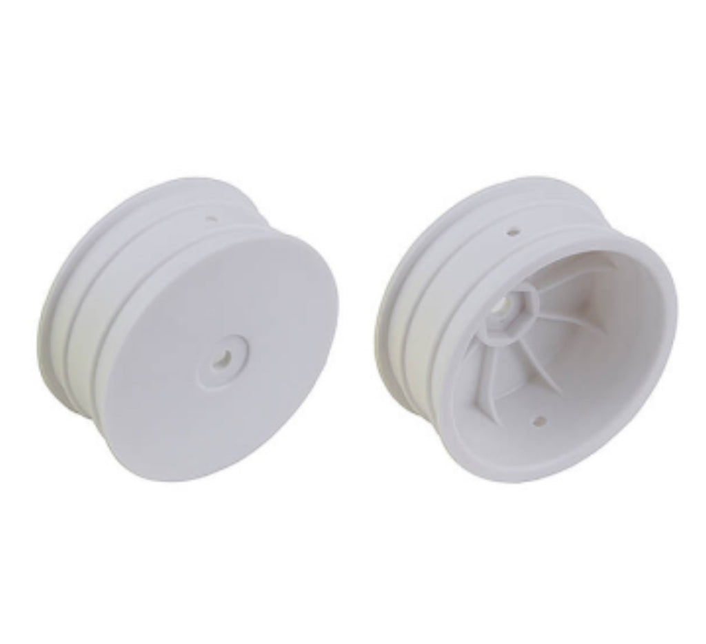 TEAM ASSOCIATED 12MM HEX 2.2" 4WD FRONT WHITE WHEELS B74 +1.5MM