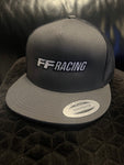 FFRACING TRUCKER FLEXFIT CLASSIC Grey with white writing