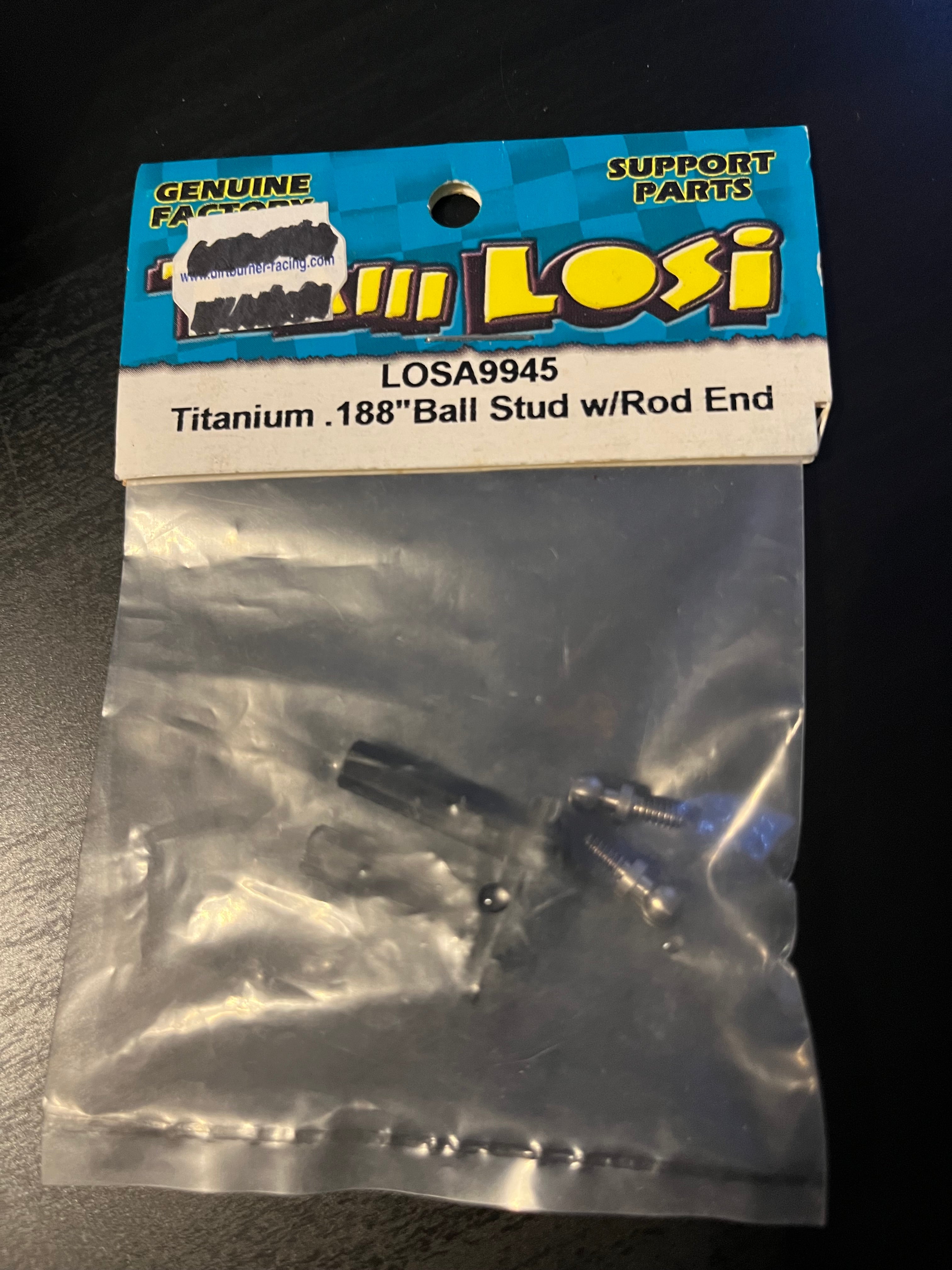 LOSI TITANIUM BALL STUD WITH ROD ENDS