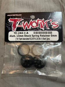T-WORKS TEAM ASSOCIATED 13MM SHOCKSPRING RETAINER 0MM