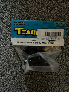 LOSI XXX MOTOR GUARD AND BODY MOUNTS