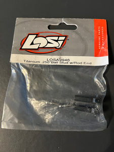 LOSI TITANIUM .250” BALL STUD WITH ROD ENDS