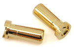 PTK-5045 ProTek RC Low Profile 5mm "Super Bullet" Solid Gold Connectors (2 Male)