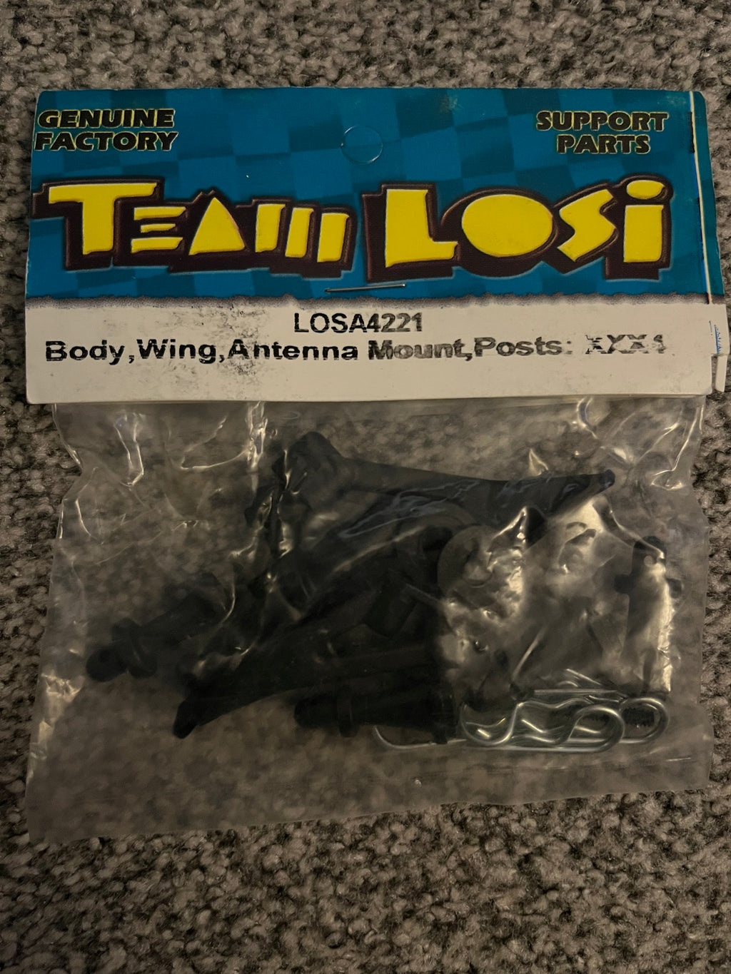 LOSI XXX4 BODY,WING,ANTENNA AND POSTS