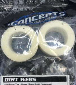 Jconcepts 4wd front dirt webs (super soft ) green compound 3078-02