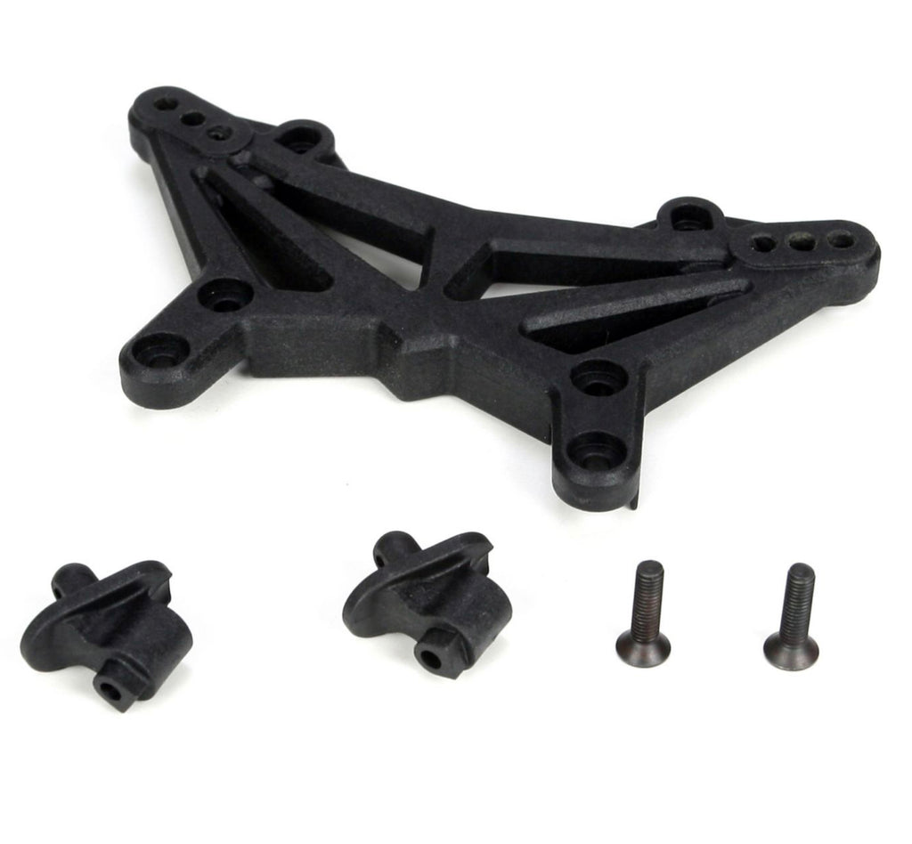 TLR 22T Shock Tower & Body Mounts, Front: 22T
