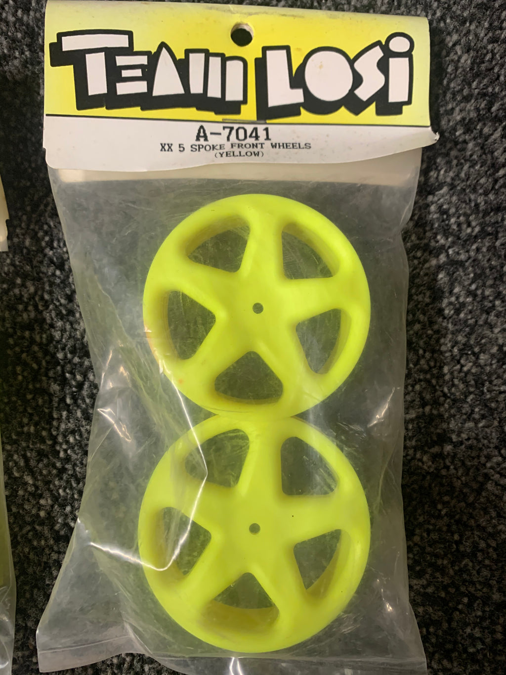 LOSI XX XXX 5 SPOKE YELLOW WHEELS
