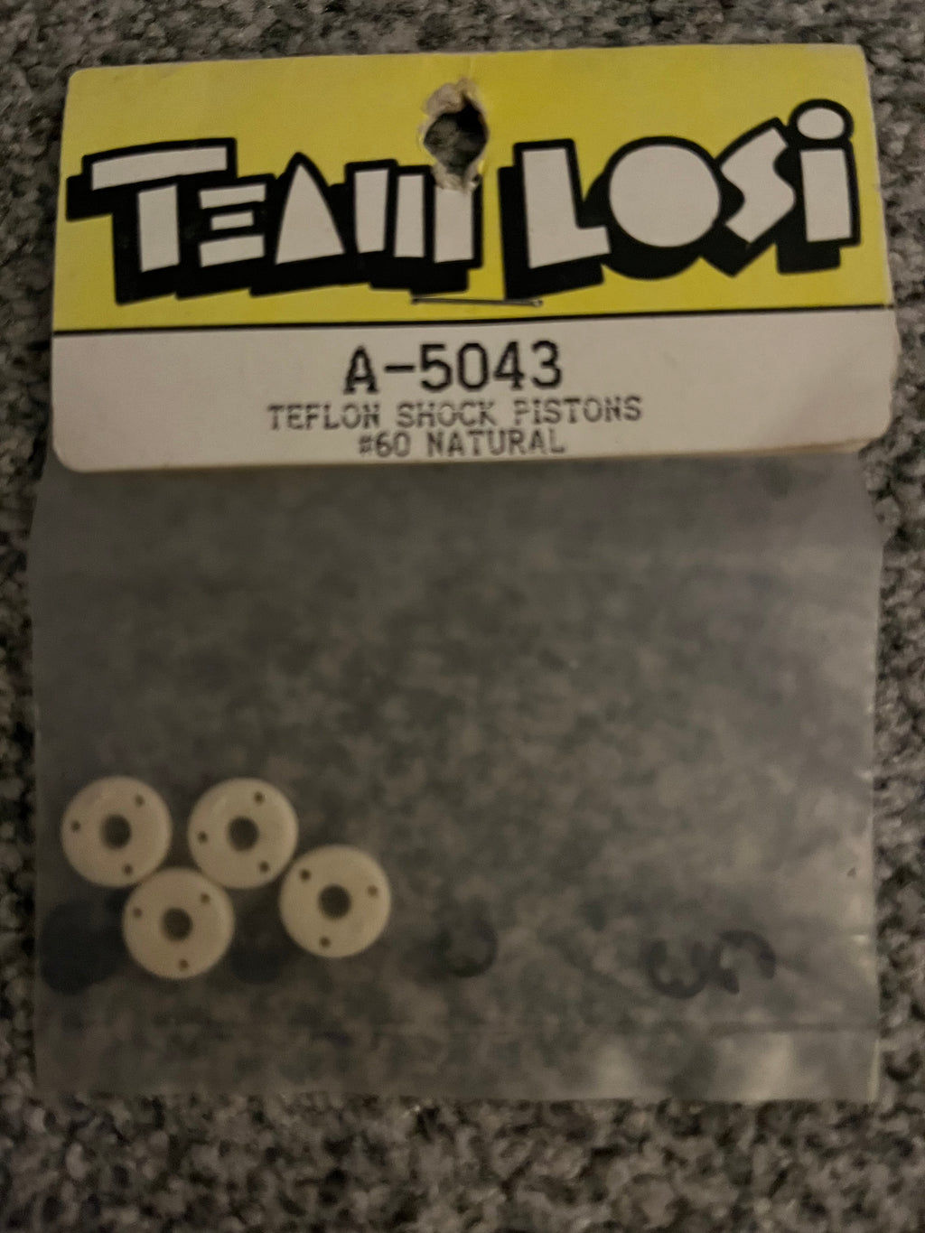 LOSI SHOCK PISTONS #60 NATURAL