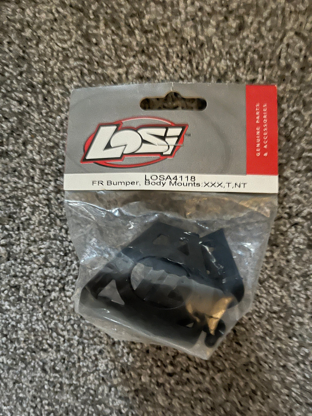 LOSI XXX XXXT FRONT BUMPER MOTOR GUARD AND BODY MOUNTS