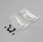 TLR LOW FRONT WING CLEAR X2 WITH MOUNT